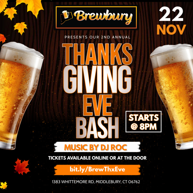 Brewbury Thanksgiving Eve Bash